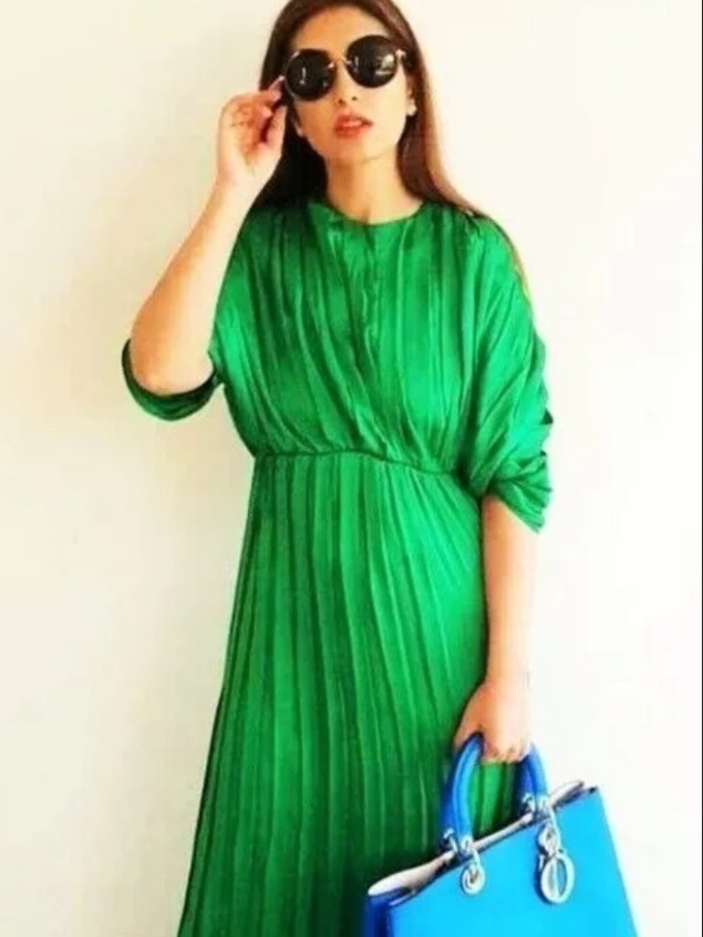 Zara RARE Infamous Green Dress Size Medium